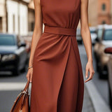 Clara | Elegant Round-Neck Dress