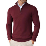 Caitlin™ Luxury Men's Zip-Neck Jumper