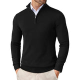 Caitlin™ Luxury Men's Zip-Neck Jumper