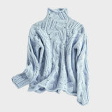 Alice - Cashmere Jumper with Cable Pattern