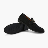 Elias | Men's Suede Loafers with a Chic Metal Detail
