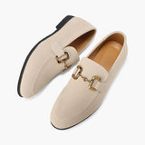 Elias | Men's Suede Loafers with a Chic Metal Detail