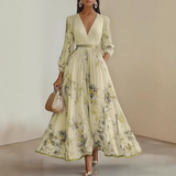 Renata | Elegant Pleated Maxi Dress