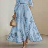 Renata | Elegant Pleated Maxi Dress