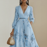 Renata | Elegant Pleated Maxi Dress
