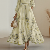 Renata | Elegant Pleated Maxi Dress