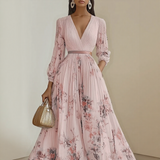 Renata | Elegant Pleated Maxi Dress