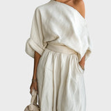Mila - Two-Piece Set with Off-the-Shoulder Top