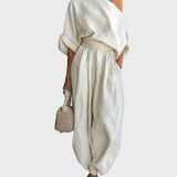 Mila - Two-Piece Set with Off-the-Shoulder Top