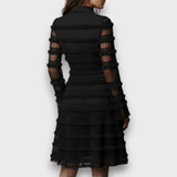Patrícia – Midi Dress with Sheer Fringing