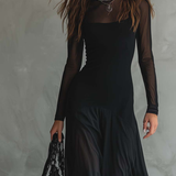 Tilda | Casual Black Maxi Dress