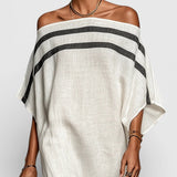 Avelina - Off-Shoulder Maxi Dress with Batwing Sleeves