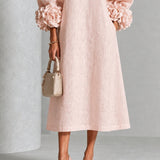 Marnie | Floral Button Midi Dress
