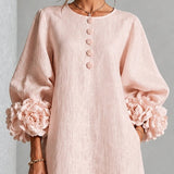 Marnie | Floral Button Midi Dress