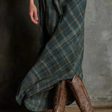 Valentina | Long Checked Dress