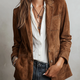 Imogen | Vintage Brown Blazer