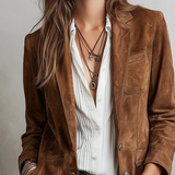 Imogen | Vintage Brown Blazer