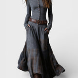 Graciete - Suede Dress with Belt