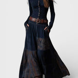 Graciete - Suede Dress with Belt