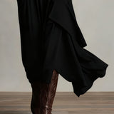 Arielle - Vintage Asymmetric Turtleneck Dress