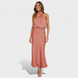 Laura - Long Satin Evening Dress