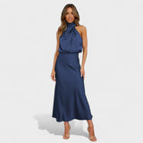 Laura - Long Satin Evening Dress