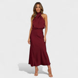 Laura - Long Satin Evening Dress