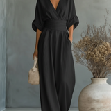 Maja | Elegant Jumpsuit with V-Neck and High Waist