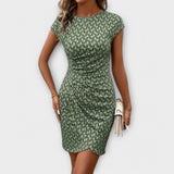 Short-Sleeve Tulip Dress
