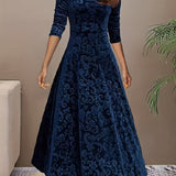 Vespera | Elegant Floral Midi Dress