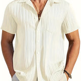 Ethan | Pleated Short-Sleeve Summer Shirt