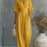 Maja | Elegant Jumpsuit with V-Neck and High Waist