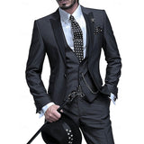 Men's Linen Suit - 3-Piece - Timeless Design for Every Occasion
