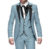 Men's Linen Suit - 3-Piece - Timeless Design for Every Occasion