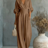 Maja | Elegant Jumpsuit with V-Neck and High Waist