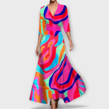 Inês - Women's Dress with Elegant Sleeves