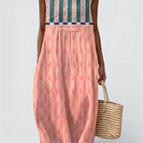 Anna - Striped Pastel Dress