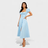 Helena - Summer Dress with Square Neckline