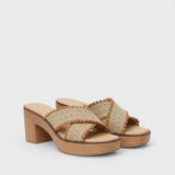 Ana - Block Heels with Crossover Straps