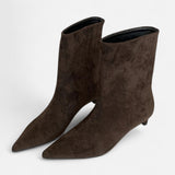 Ancienne Monde | Women's Pointed-Toe Vintage Low-Heel Boots