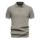 Benles | Chic Knitted Striped Polo
