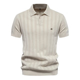 Benles | Chic Knitted Striped Polo