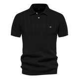 Benles | Chic Knitted Striped Polo