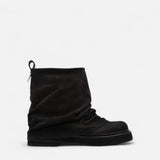 Ancienne Monde | Women's Tall Pleated Boots with Thick Sole