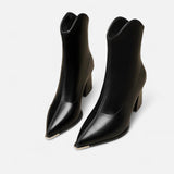Ancienne Monde | Women's High Heel Leather Chelsea Boots