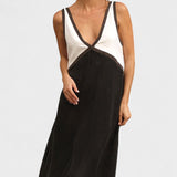 Lara - Two-Tone Long Dress