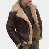 Viktor – Premium Leather Jacket with Shearling Lining