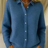 Katrina | Buttoned Textured Knit Waistcoat