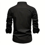 Men's Elegant Casual Slim Fit Button-Up Shirt