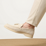 Beige Loafer with Fringe – Elegant and Comfortable